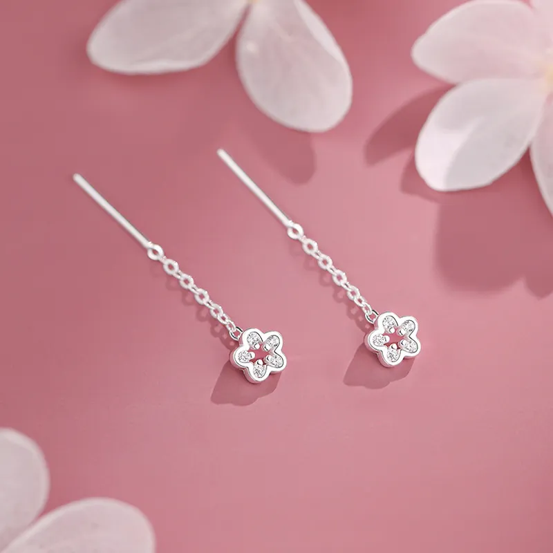 NVBBK 999 Fine Silver Drop Earrings Women's-2