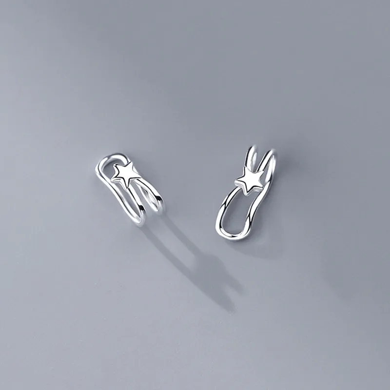 NVBBK S925 Silver Clip On Earrings Women's-4