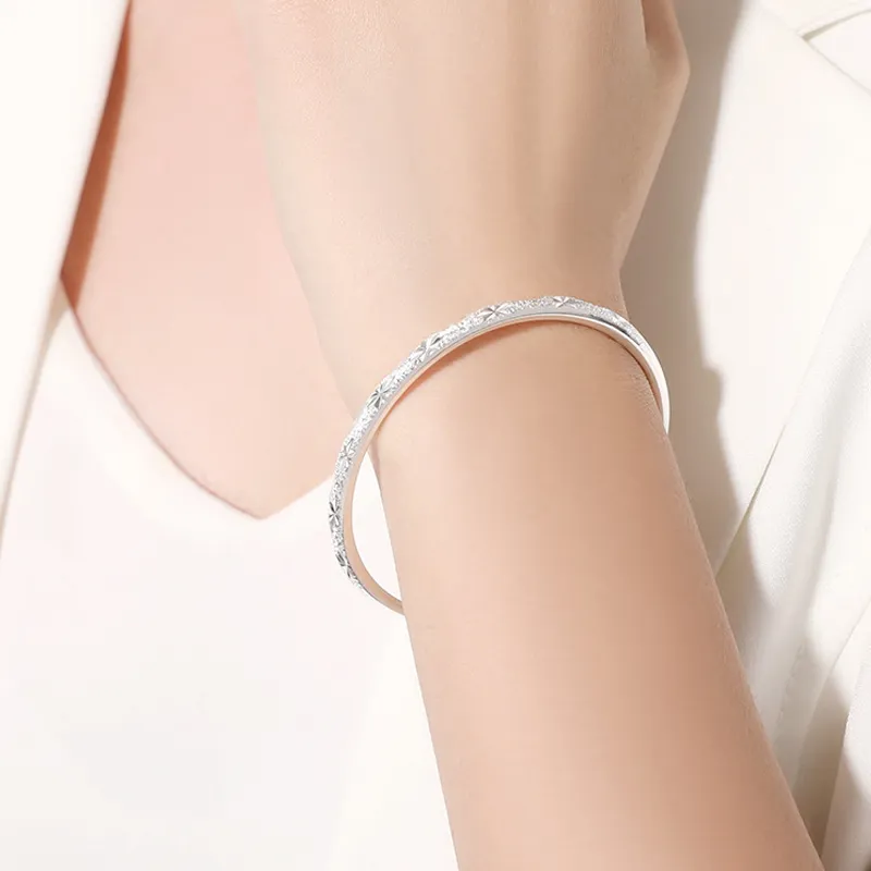 NVBBK Sterling Silver Bangles Women's-4