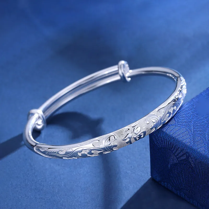 NVBBK S999 Fine Silver Sterling Silver Bracelets Women's-1
