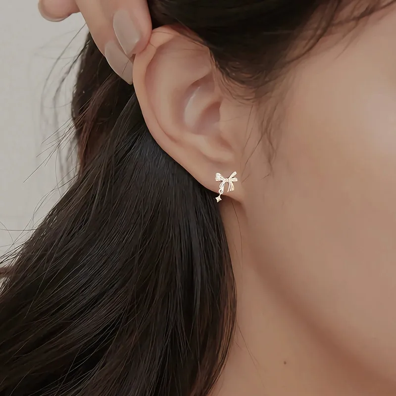 NVBBK 999 Fine Silver Stud Earrings Women's-4