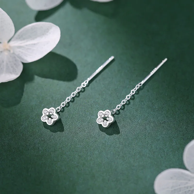 NVBBK 999 Fine Silver Drop Earrings Women's-1
