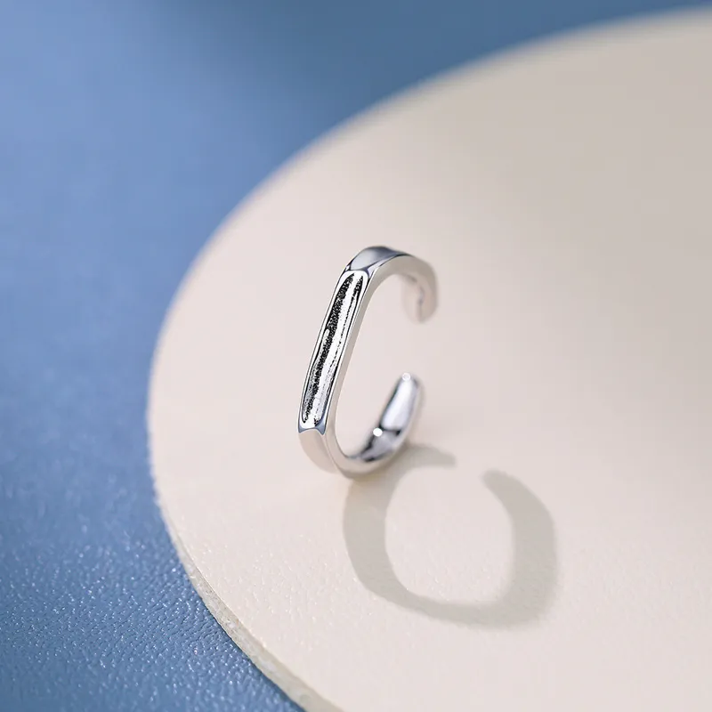 NVBBK S925 Silver Clip On Earrings Women's-1