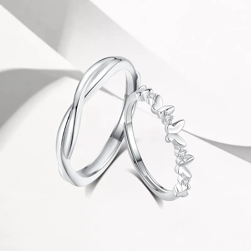 NVBBK Sterling Silver Rings Unisex-1