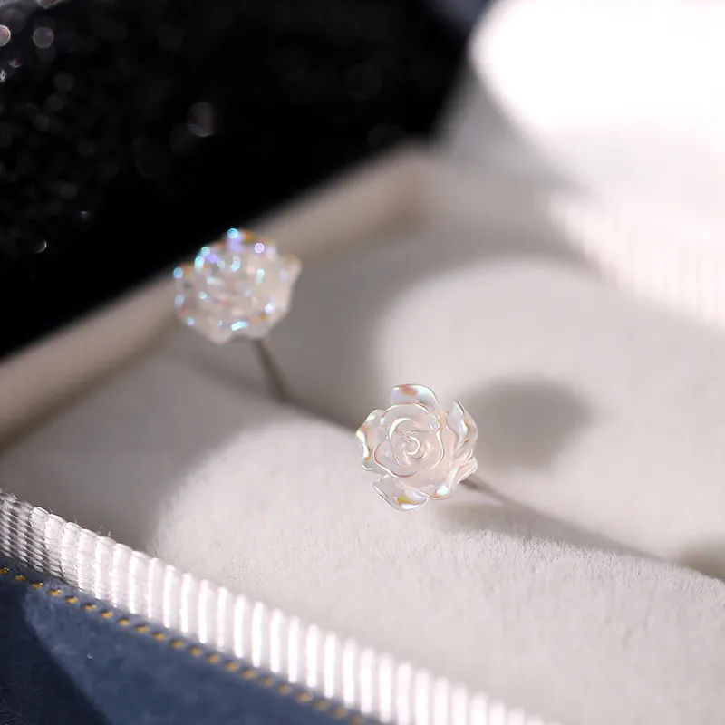 NVBBK Sterling Silver Stud Earrings Women's-1
