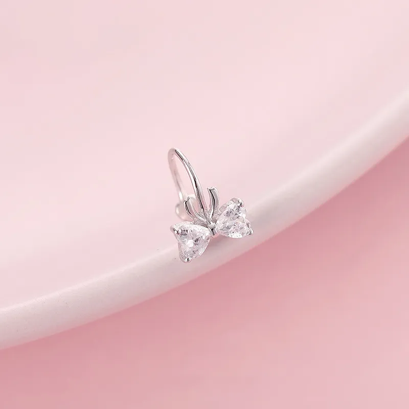 NVBBK S925 Silver Clip On Earrings Women's-1