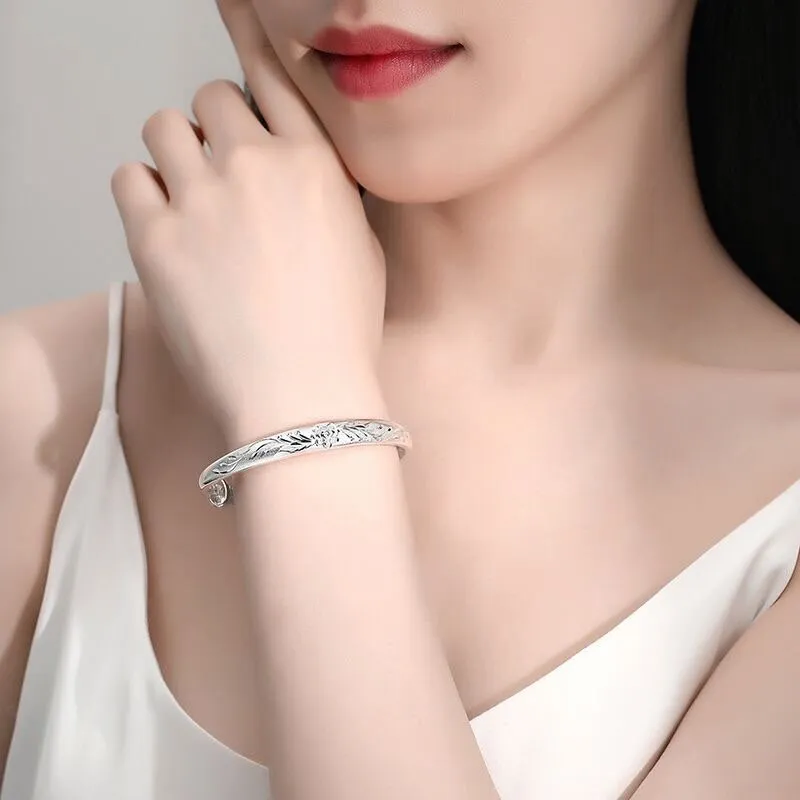 NVBBK 999 Fine Silver Bangles Women's-3