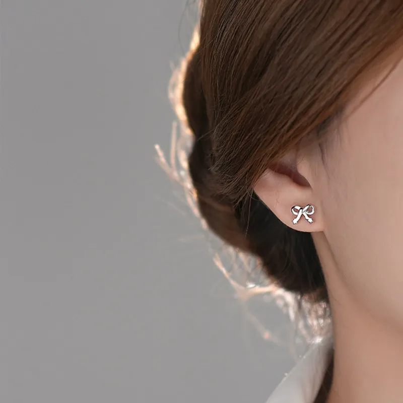 NVBBK S 999 Fine Silver Stud Earrings Women's-3