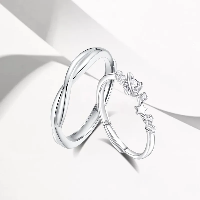 NVBBK Sterling Silver Rings Unisex-1