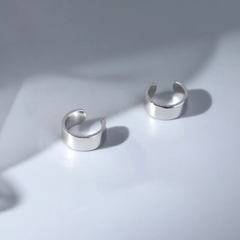 NVBBK S925 Silver Clip On Earrings Women's-3