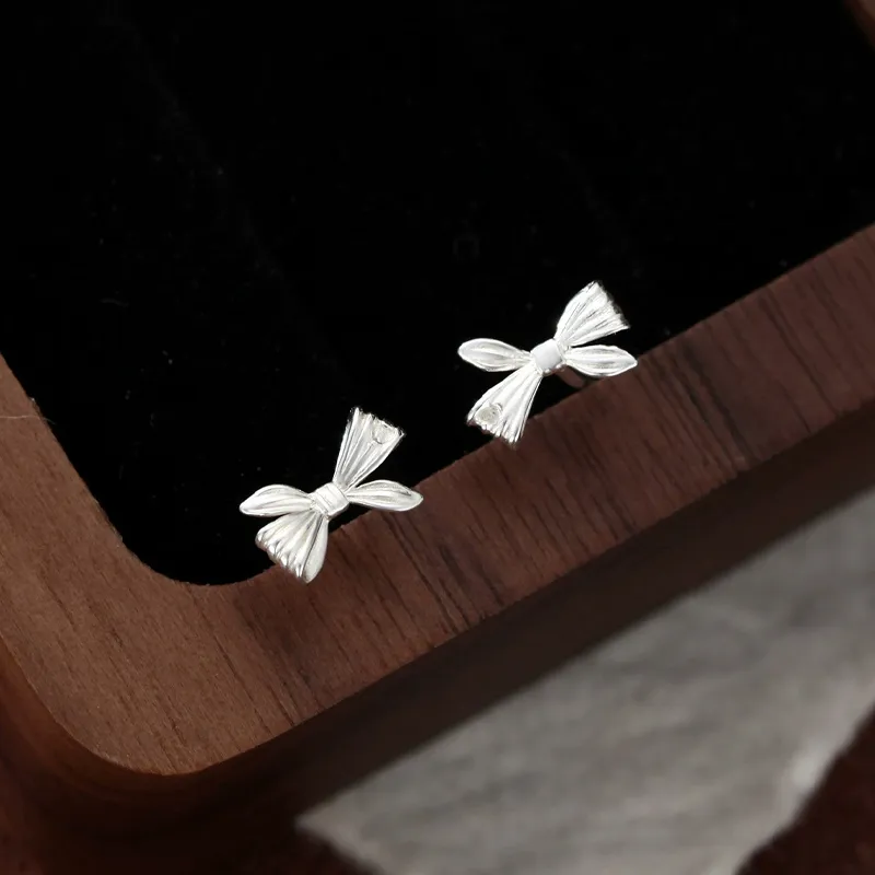 NVBBK 999 Fine Silver Stud Earrings Women's-2
