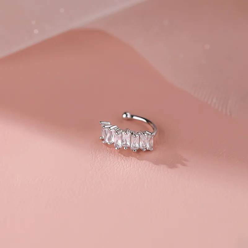 NVBBK S925 Silver Clip On Earrings Women's-1
