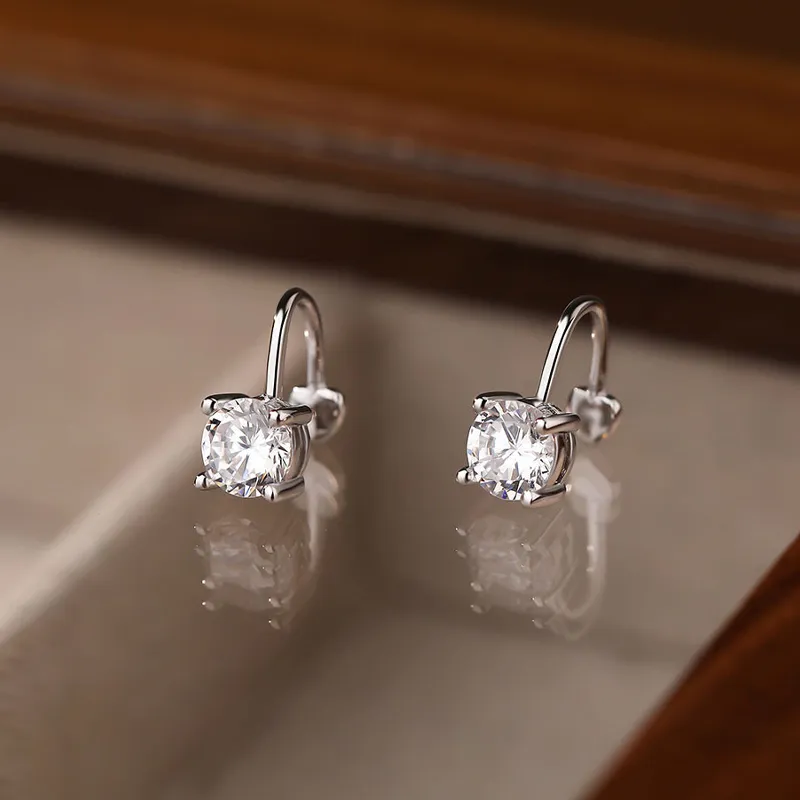 NVBBK S925 Silver Clip On Earrings Women's-3