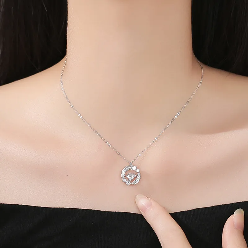 NVBBK 999 Fine Silver Sterling Silver Necklaces Women's-4