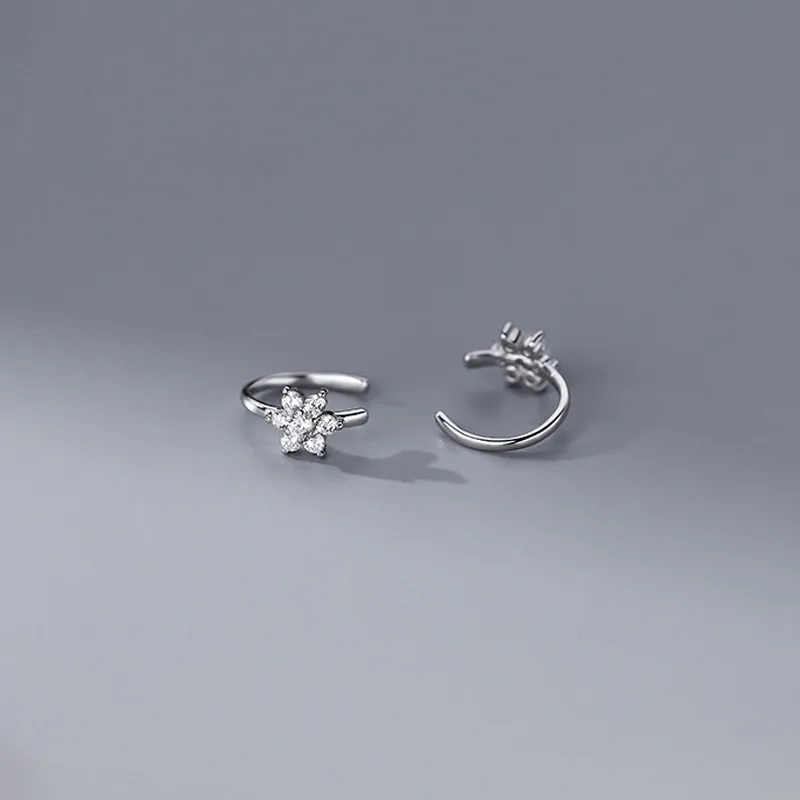 NVBBK S925 Silver Clip On Earrings Women's-4