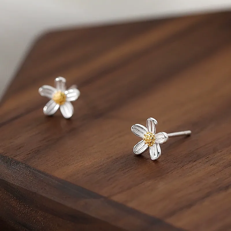 NVBBK Sterling Silver Stud Earrings Women's-1