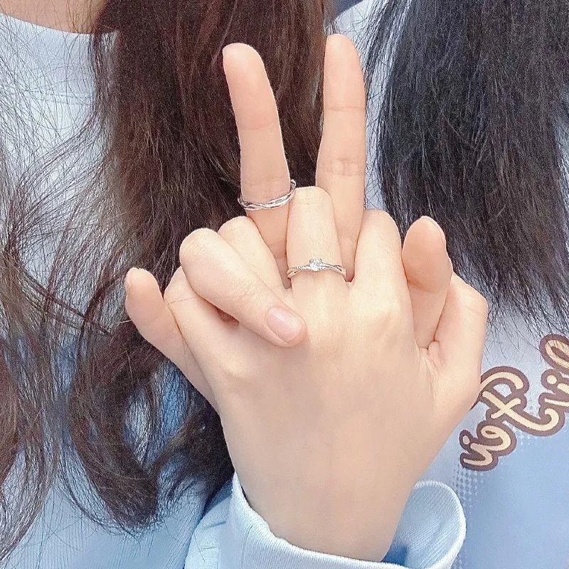NVBBK Sterling Silver Rings Unisex-2