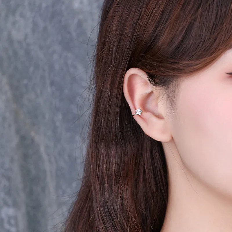 NVBBK S925 Silver Clip On Earrings Women's-5