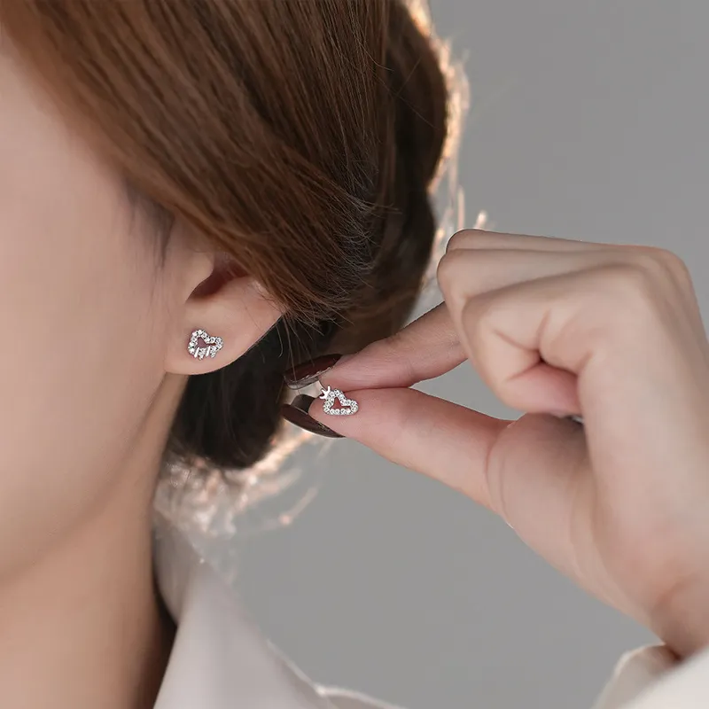 NVBBK 999 Fine Silver Stud Earrings Women's-3