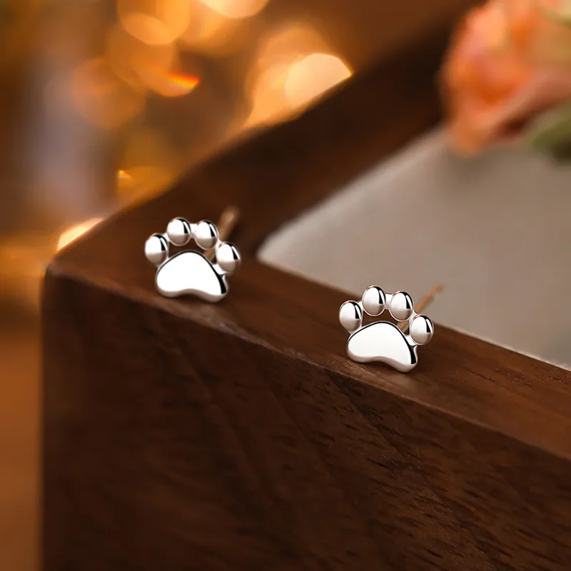 NVBBK 999 Fine Silver Stud Earrings Women's-1
