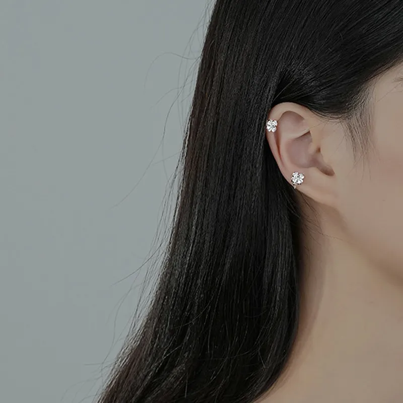 NVBBK Sterling Silver Clip on Ear Cuffs Women's-5
