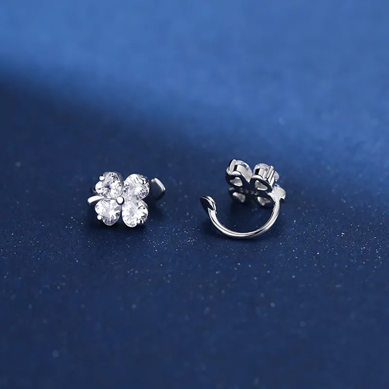 NVBBK Sterling Silver Clip on Ear Cuffs Women's-2