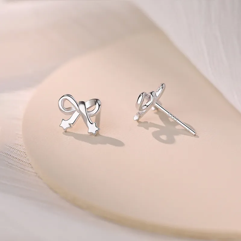 NVBBK S 999 Fine Silver Stud Earrings Women's-2