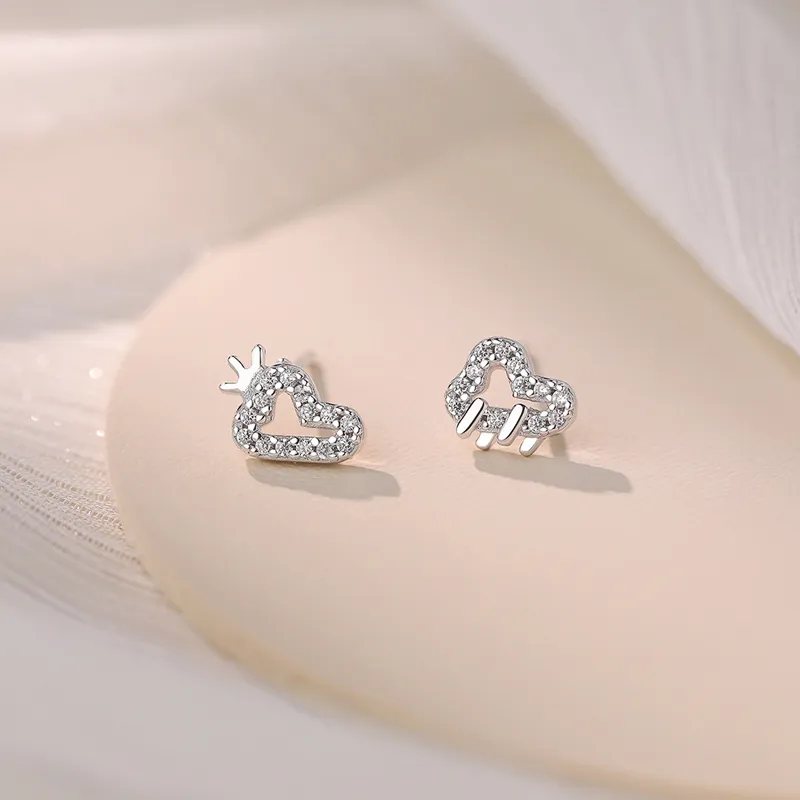 NVBBK 999 Fine Silver Stud Earrings Women's-1
