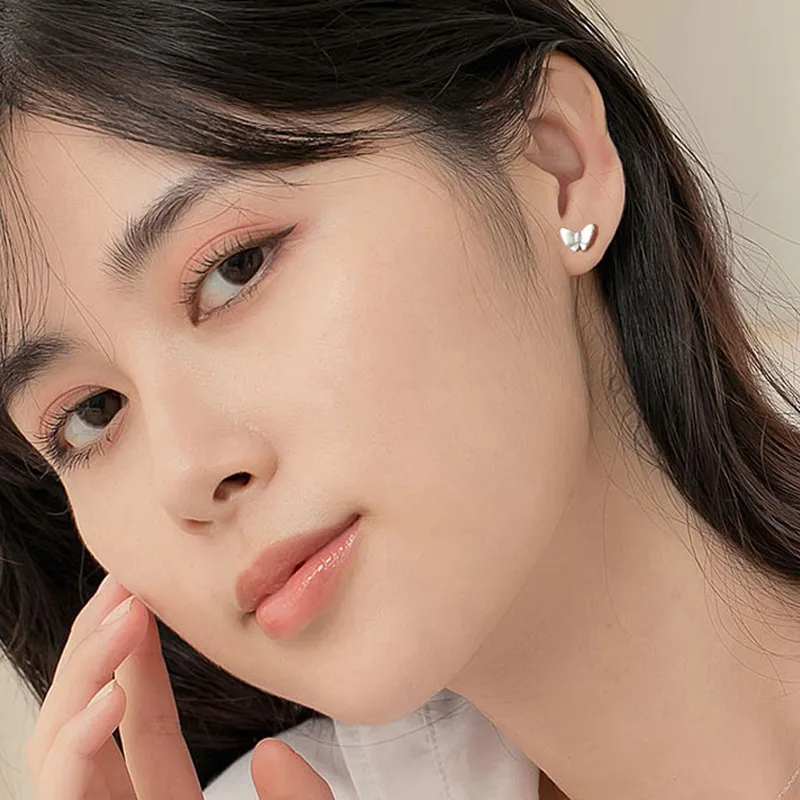 NVBBK 999 Fine Silver Stud Earrings Women's-4