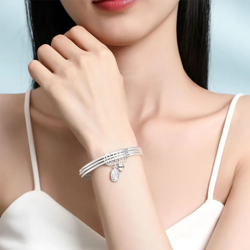 NVBBK Sterling Silver Bangles Women's-3