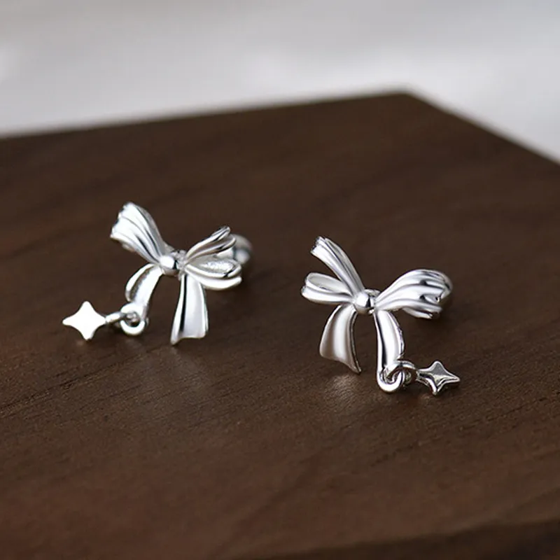 NVBBK 999 Fine Silver Stud Earrings Women's-3