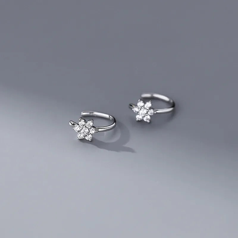 NVBBK S925 Silver Clip On Earrings Women's-3