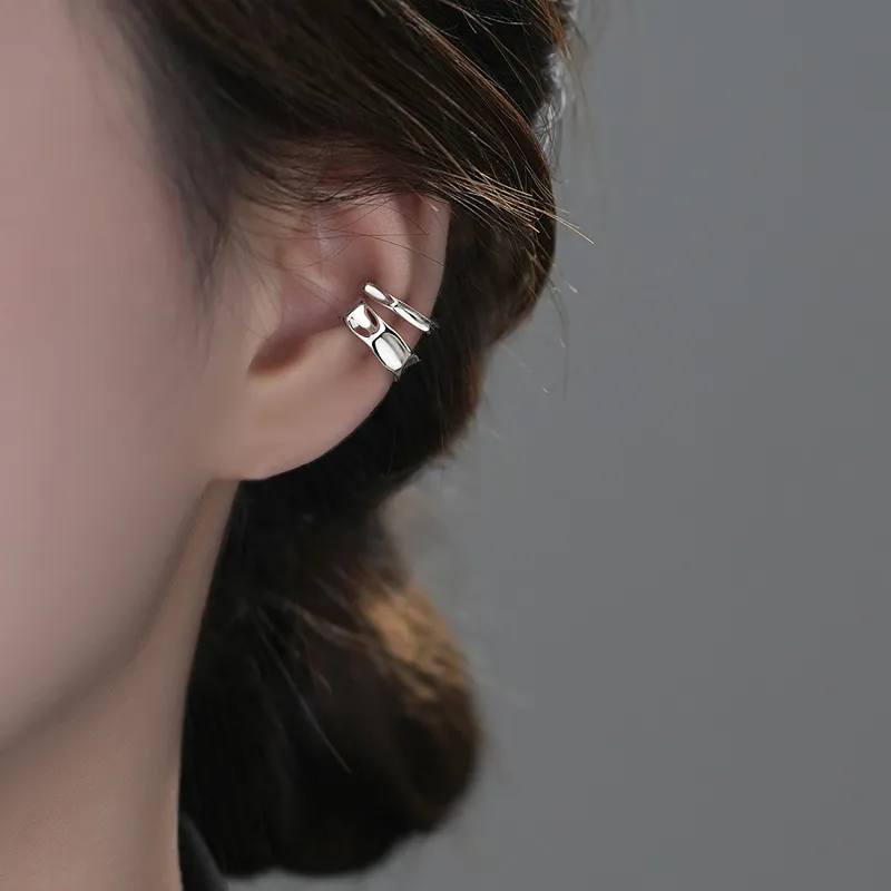 NVBBK S925 Silver Clip On Earrings Women's-5