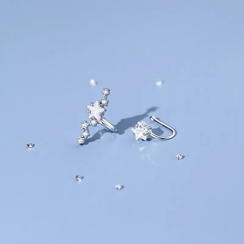 NVBBK S925 Silver Clip On Earrings Women's-1