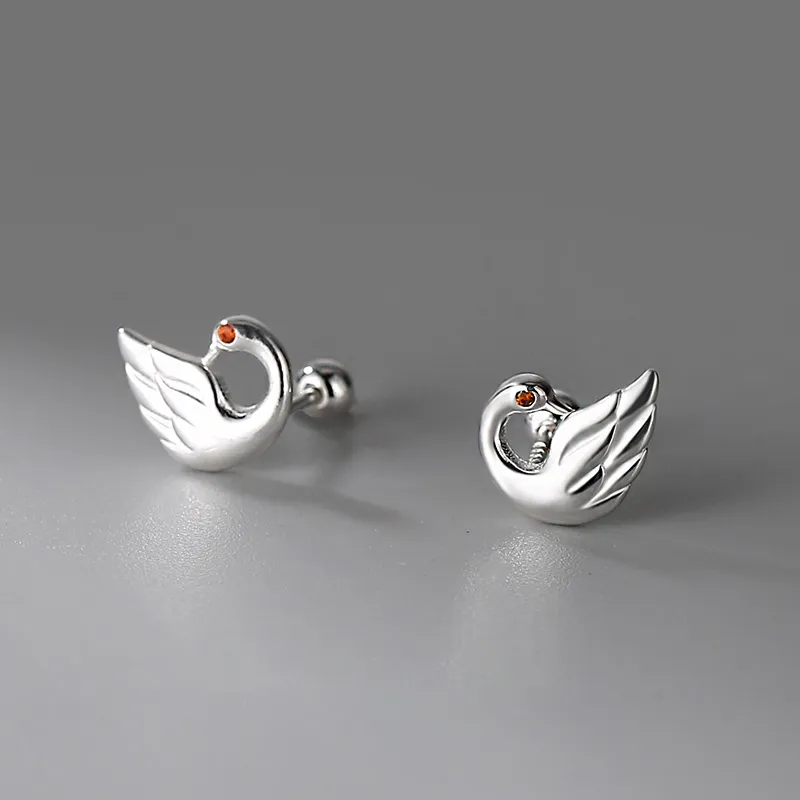 NVBBK 999 Fine Silver Stud Earrings Women's-1