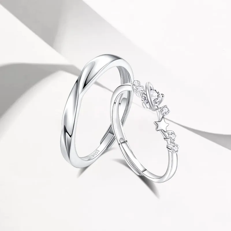 NVBBK Sterling Silver Rings Unisex-1