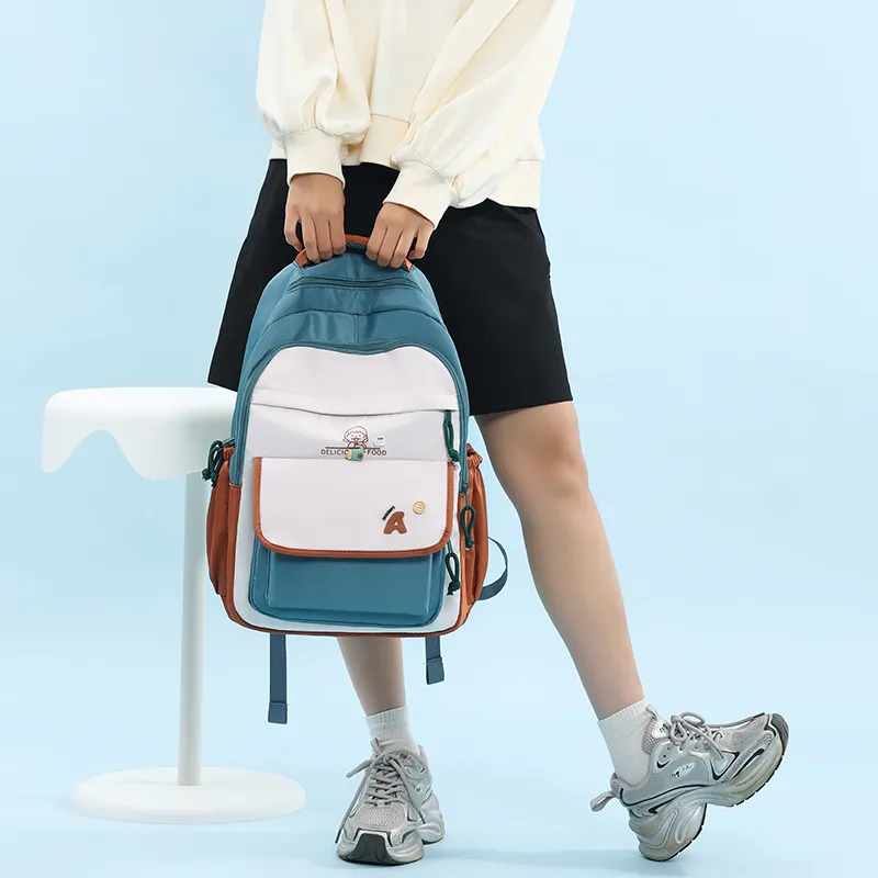 MOK Polyester Backpack Regular Women's Multicolor-6