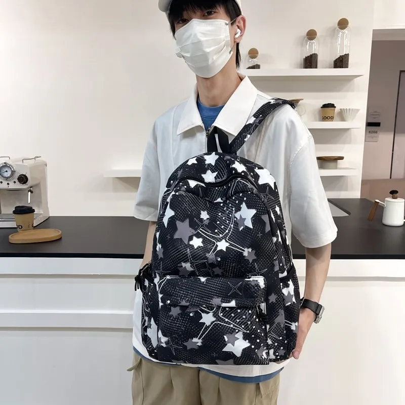 MOK Nylon Backpack Unisex Multicolor-11