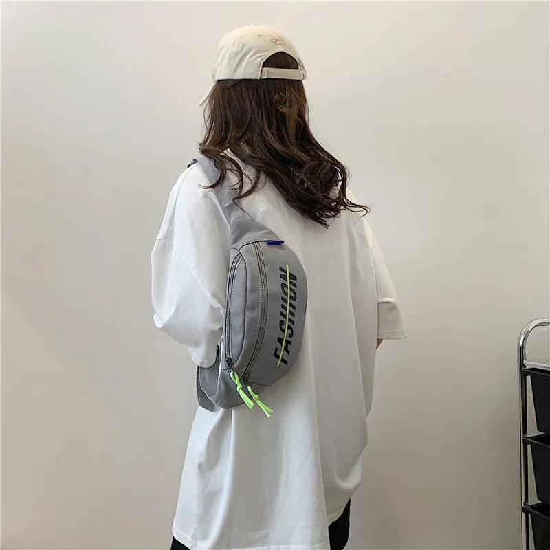 MOK Canvas Bag Sling Bag Regular Unisex White/Gray/Black/Yellow-6