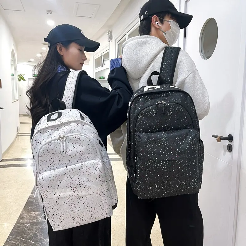MOK Oxford Backpack Regular Unisex Black/White-2