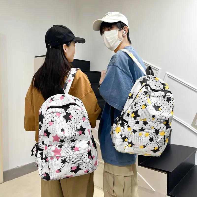 MOK Nylon Backpack Unisex Multicolor-19