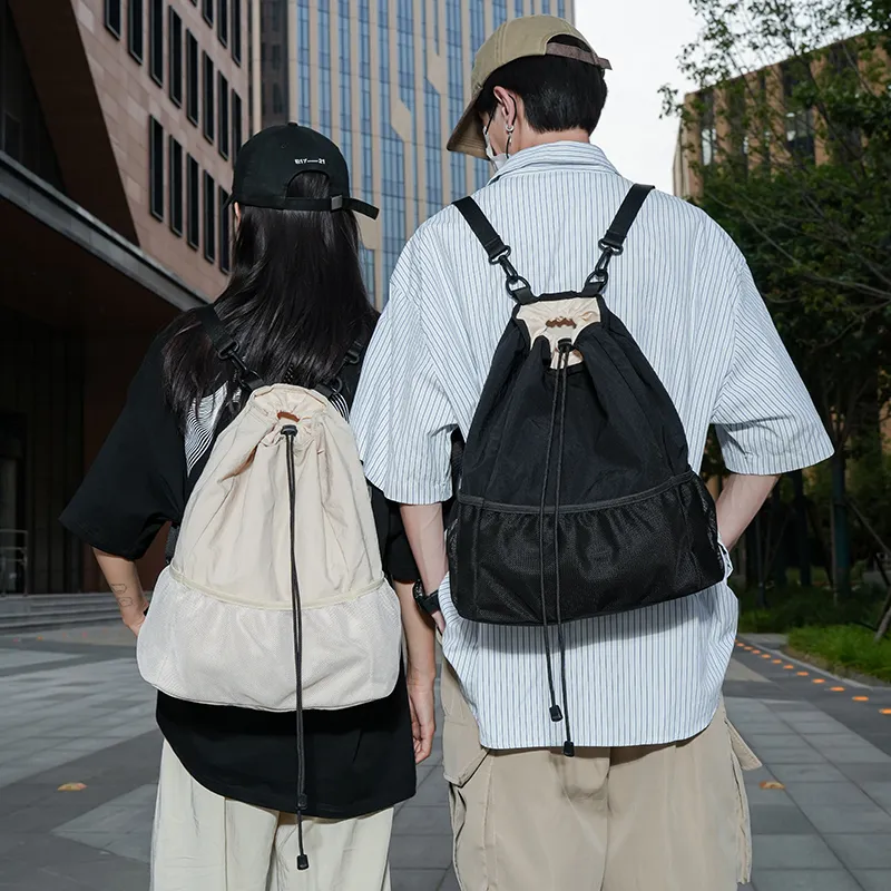 MOK Washed Cloth Backpack Unisex-5