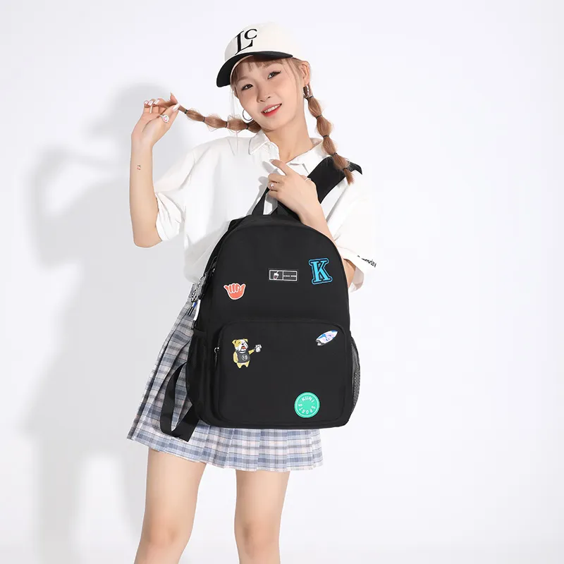 MOK Oxford Backpack Women's Black-3