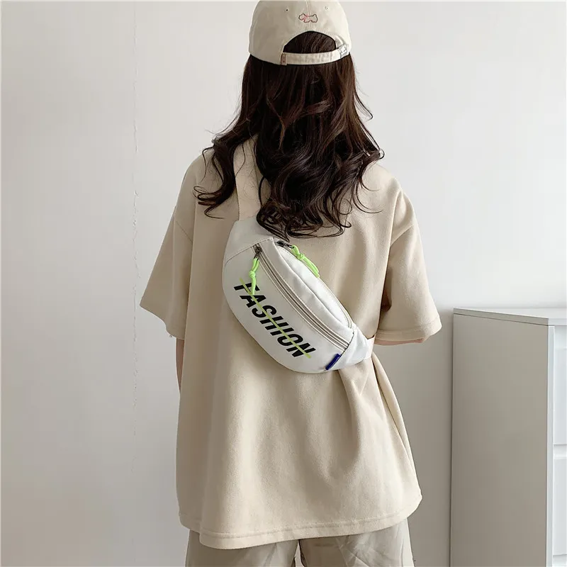 MOK Canvas Bag Sling Bag Regular Unisex White/Gray/Black/Yellow-2