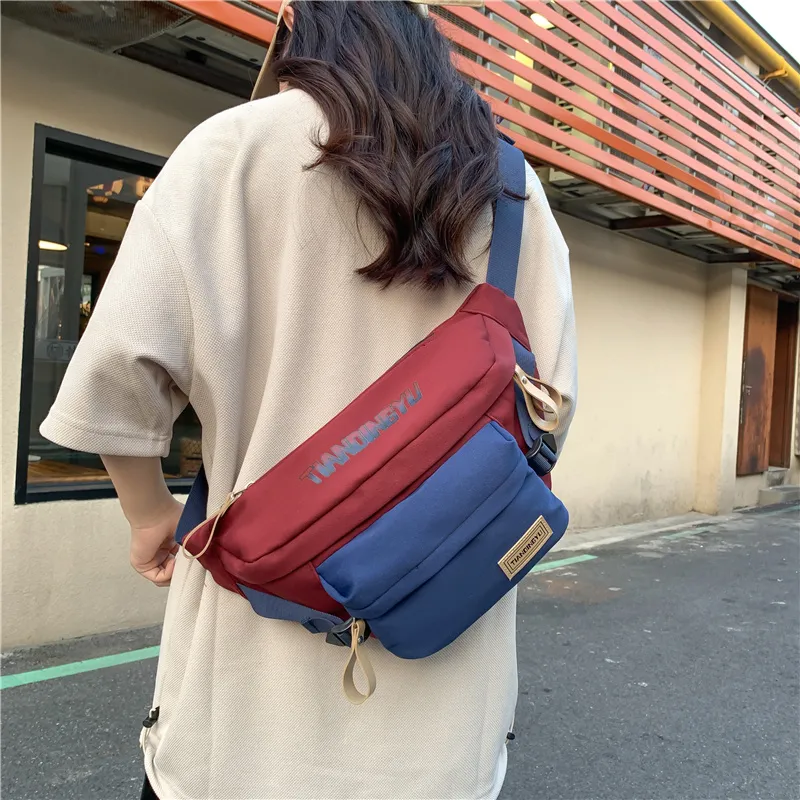 MOK Nylon Sling Bag Unisex Black/Khaki/Green/Blue-6