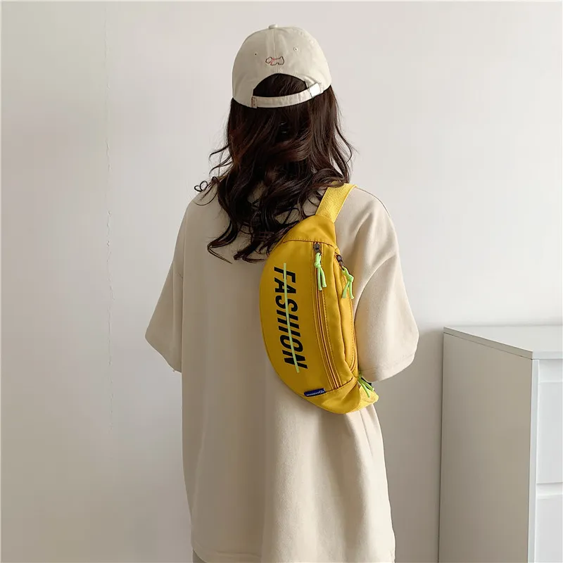 MOK Canvas Bag Sling Bag Regular Unisex White/Gray/Black/Yellow-14