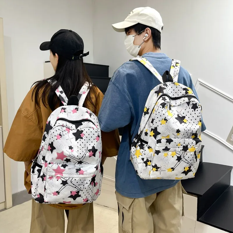 MOK Nylon Backpack Unisex Multicolor-18