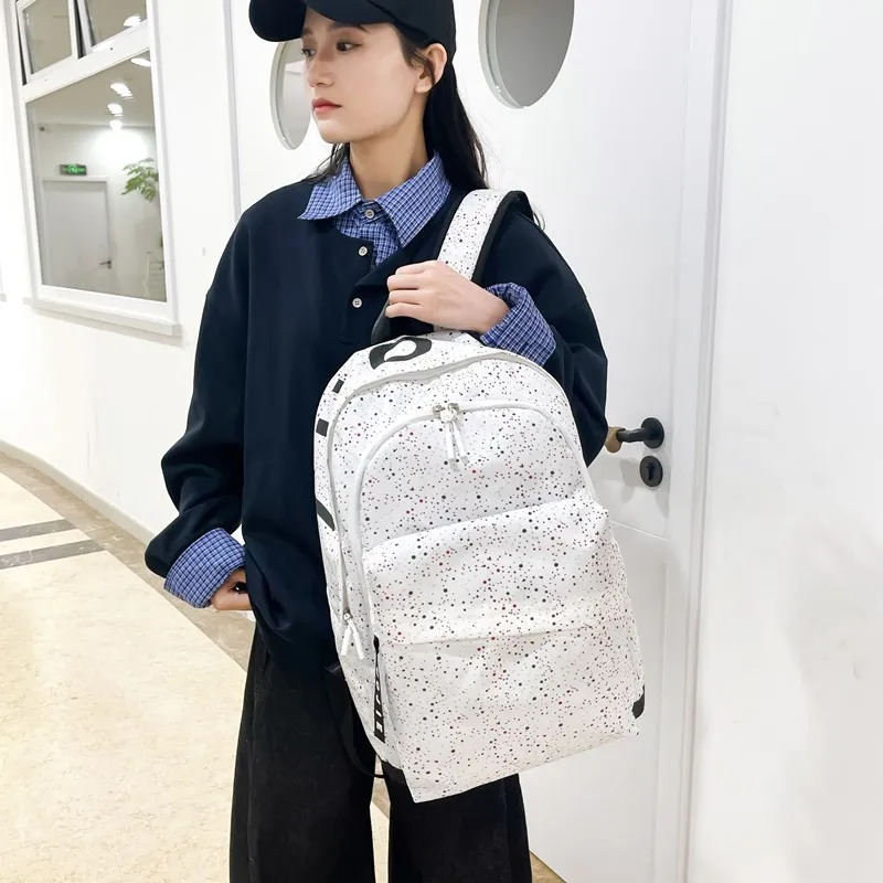 MOK Oxford Backpack Regular Unisex Black/White-10