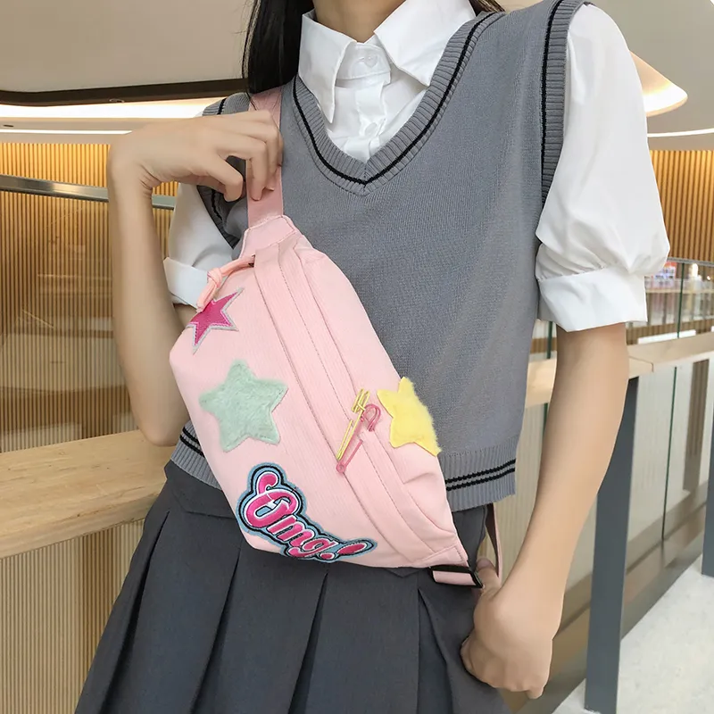 MOK Nylon Sling Bag Regular Unisex Ecru/Black/Pink/Yellow/Green-8