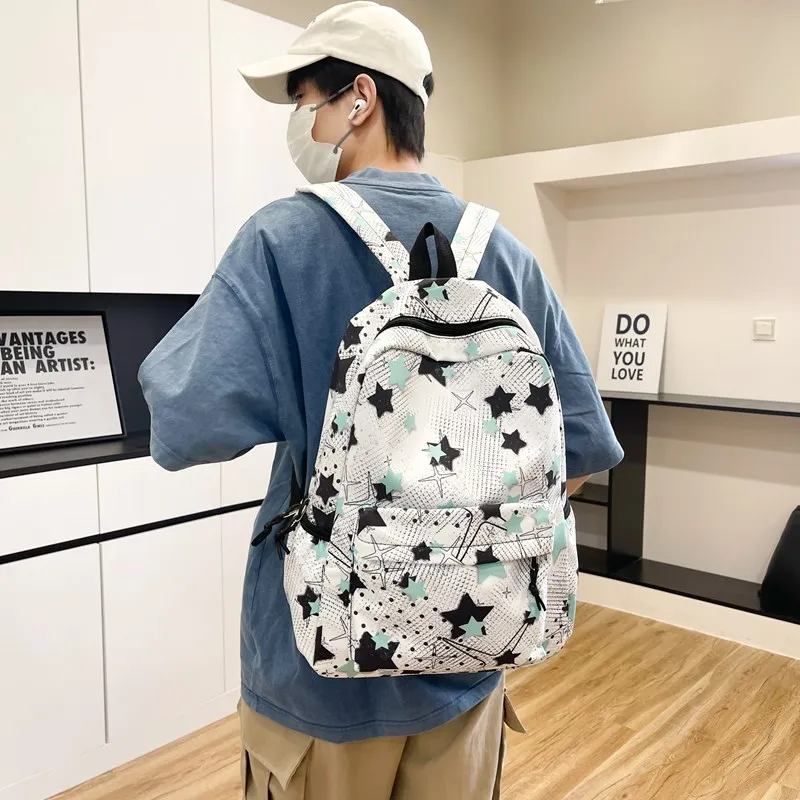 MOK Nylon Backpack Unisex Multicolor-22